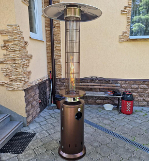 Уличный газовый обогреватель WWT 13D Brown, уличное оборудование