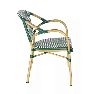 Стул 4SIS Кабри цвет бежевый / зелено-белый, садовая мебель