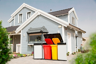 Высокий шкаф Keter Premiere XL 1150 л + 2 полки, садовая мебель