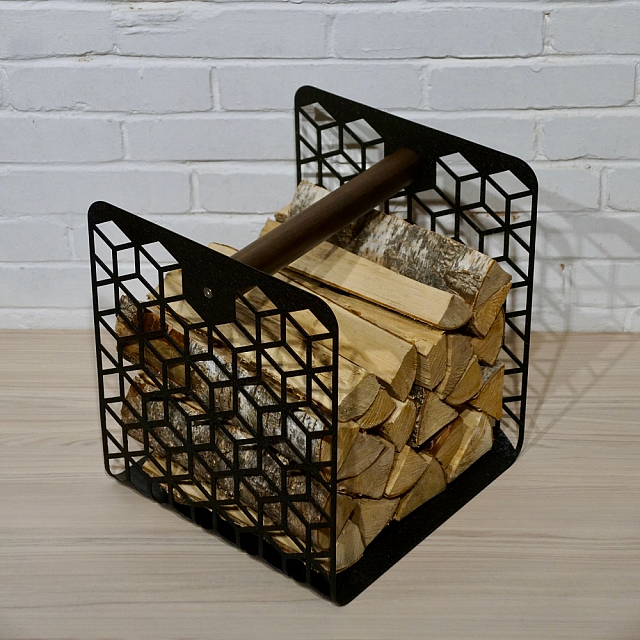 Дровник Grey stone Woodbox rhombus one