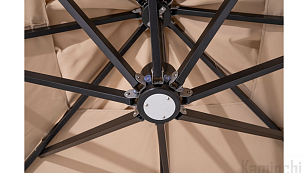 Двукупольный зонт 4SIS Рим два купола металлической опоре для дачи Двукупольный зонт 4SIS Рим два купола металлической опоре, садовая мебель