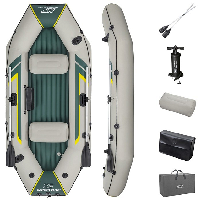 Лодка 3-местная Bestway Elite X3 Raft для серфинга