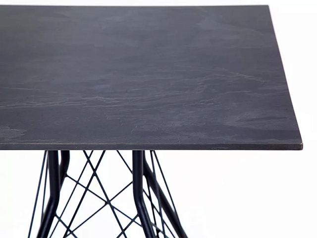 Интерьерный стол 4SIS Конте квадратный 63 Цвет: серый гранит 