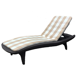 Шезлонг для загара Keter Pacific с матрасом для дачи Шезлонг для загара Keter Pacific с матрасом, садовая мебель