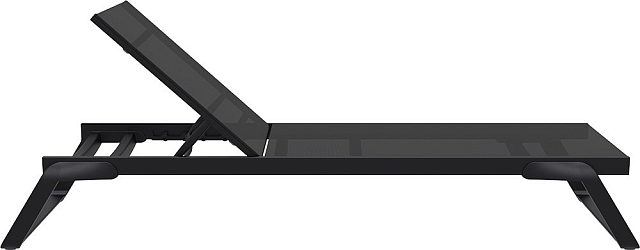 Шезлонг-лежак Siesta Contract Tropic Цвет: черный 