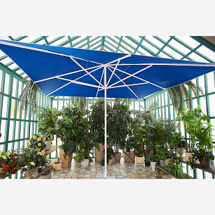 Зонт Lite Mistral 400 квадратный Цвет: синий, садовая мебель