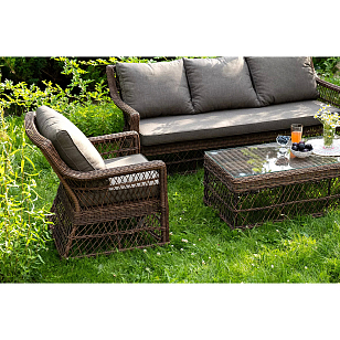 Лаунж зона 4SIS Гранд Латте, цвет коричневый для дачи Лаунж зона 4SIS Гранд Латте, цвет коричневый, садовая мебель