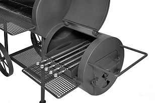 Дровяной гриль-коптильня Hunter Smoker, Pro для приготовления пищи Дровяной гриль-коптильня Hunter Smoker, Pro для сада