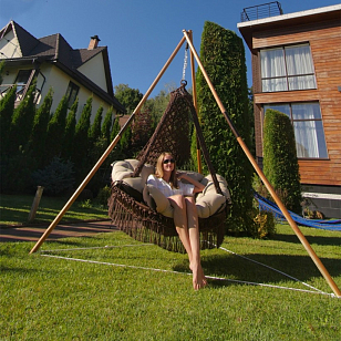 Подвесное кресло Lite Cartagena 4 цвета на каркасе Maya, садовая мебель