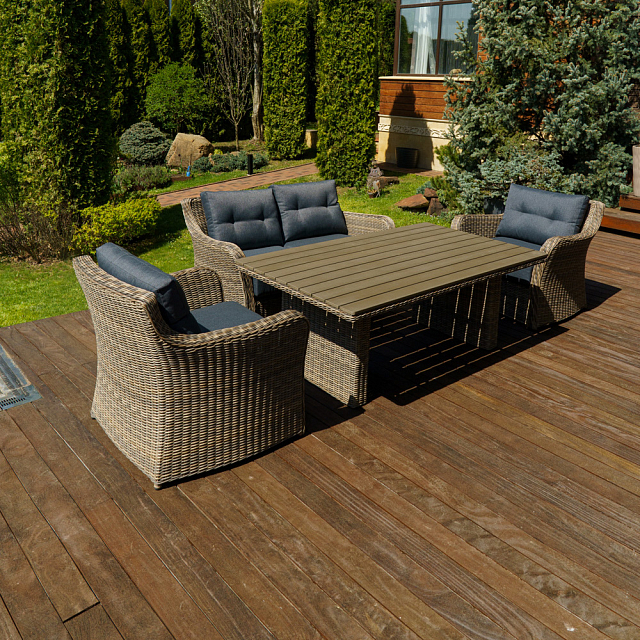 Лаунж стол Lite Venezia 180 коричневый 