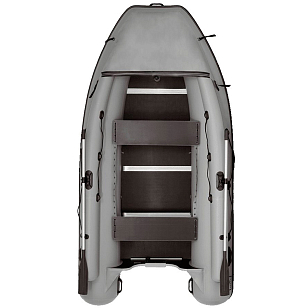 Лодка ПВХ Фрегат 390 F серая для хобби и пикника