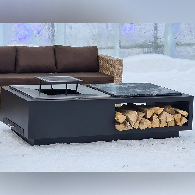 Гриль-очаг Elbrus Home Фудзияма 230х120 (Термостойкая сталь)