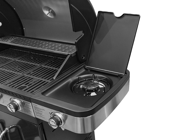 гриль газовый bellagio villa 400 black