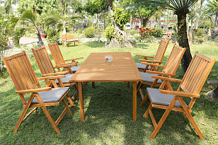 Комплект мебели из акации Lite Tiamo 6, садовая мебель