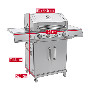гриль газовый char-broil performance core 4b