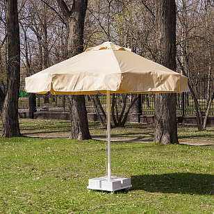 Зонт Lite Mistral 300 круглый с воланом Цвет: бежевый, садовая мебель