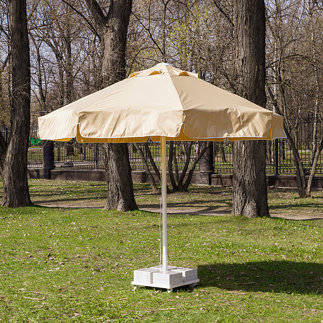 Зонт Lite Mistral 300 круглый с воланом Цвет: бежевый 