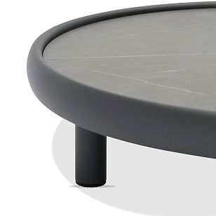 Лаунж зона (диван и парные столики) Brafritid Gotland антрацит/серый, алюминий, садовая мебель