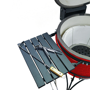 керамический угольный гриль dinoegg classic red для дачи