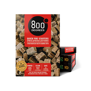 Розжиг брикеты 800 Degrees Легкий розжиг, 64 плитки для приготовления пищи Розжиг брикеты 800 Degrees Легкий розжиг, 64 плитки для сада