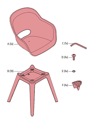 Стул Keter Akola капучино для дачи Стул Keter Akola капучино, садовая мебель