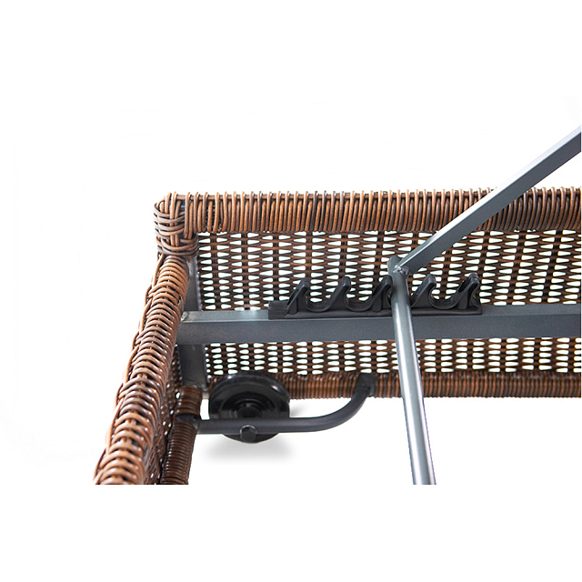 Шезлонг с подушкой 4SIS Рим Цвет: коричневый 