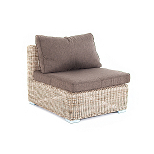 Модуль прямой 4SIS Лунго, цвет бежевый, садовая мебель