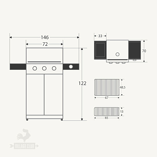 Газовый гриль Weber GENESIS II LX S-340 GBS, нерж.сталь