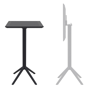 Стол барный Siesta Contract Sky 60 Цвет: черный, садовая мебель