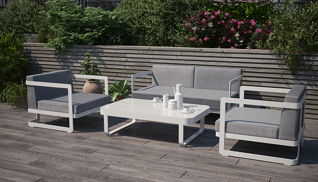 Лаунж зона Gardenini Villino White 