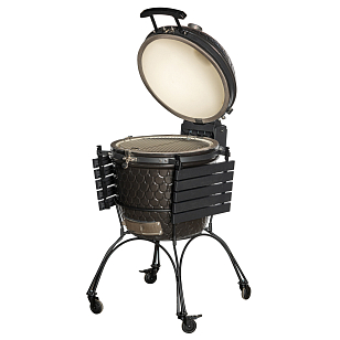 керамический угольный гриль dinoegg classic black для дачи