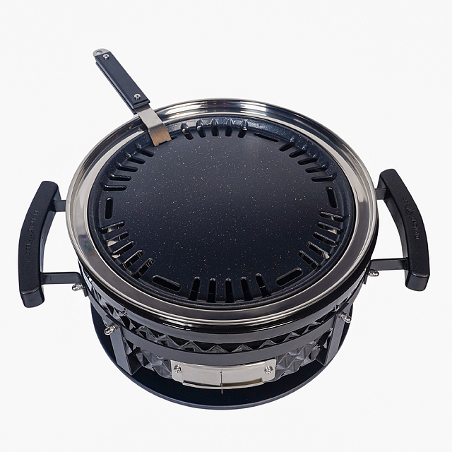 Настольный керамический гриль Diamond Egg Tabletop Grill Цвет: черный