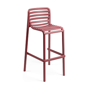 Стул барный Nardi Doga Stool Цвет: марсала, садовая мебель