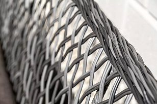 Обеденная группа 4SIS Катания на 4 персоны, цвет графит, садовая мебель