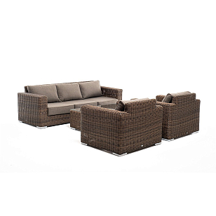 Лаунж-зона 4SIS Боно, цвет коричневый, садовая мебель