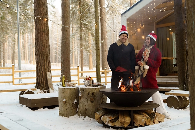 Гриль-очаг Elbrus Home Камчатка Ø120 (Cor-Ten)