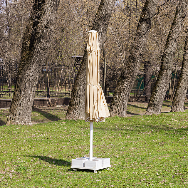 Зонт Lite Mistral 300 круглый с воланом Цвет: бежевый 