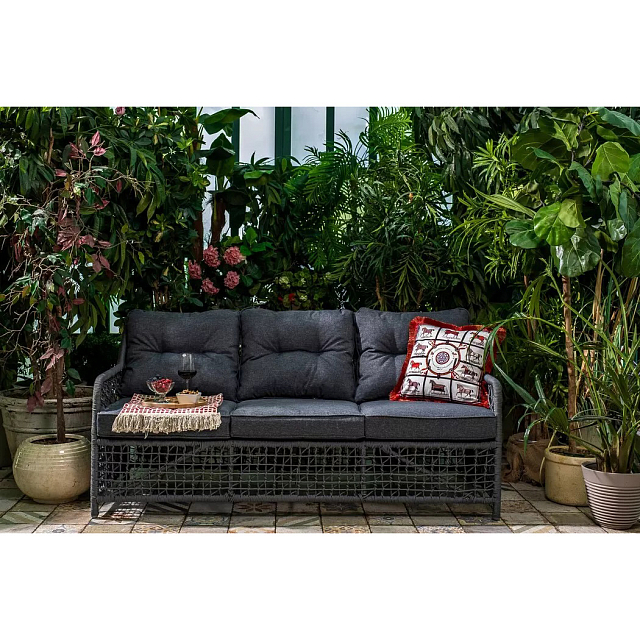 Плетеный диван Joygarden Lucca трехместный 