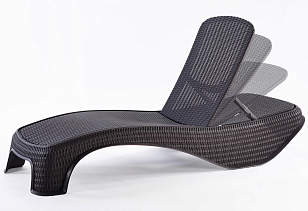 Шезлонг садовый Keter Atlantic графит для дачи Шезлонг садовый Keter Atlantic графит, садовая мебель