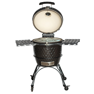 керамический угольный гриль dinoegg classic black для дачи