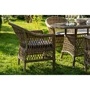 Обеденная группа 4SIS Дольче, цвет соломенный для дачи Обеденная группа 4SIS Дольче, цвет соломенный, садовая мебель