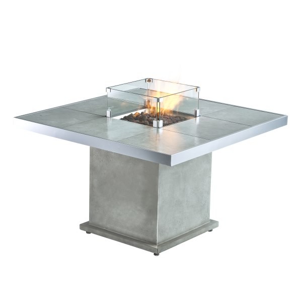 Уличный газовый стол камин Clifton Lounge Table Grey (без столешницы) 
