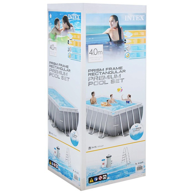 Бассейн каркасный Intex Prism Frame 400 х 200 х 122 для серфинга