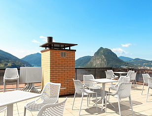 Стол Siesta Contract Sky 60 Цвет: белый, садовая мебель