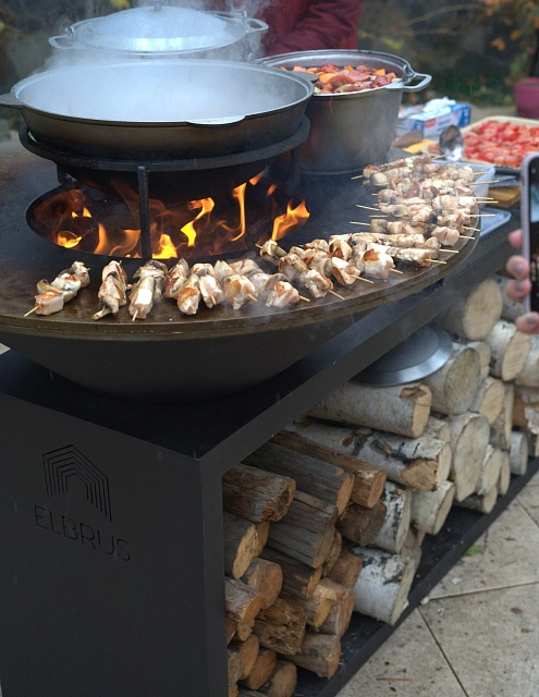 Гриль-очаг Elbrus Home Памир Ø100 (Термостойкая эмаль)