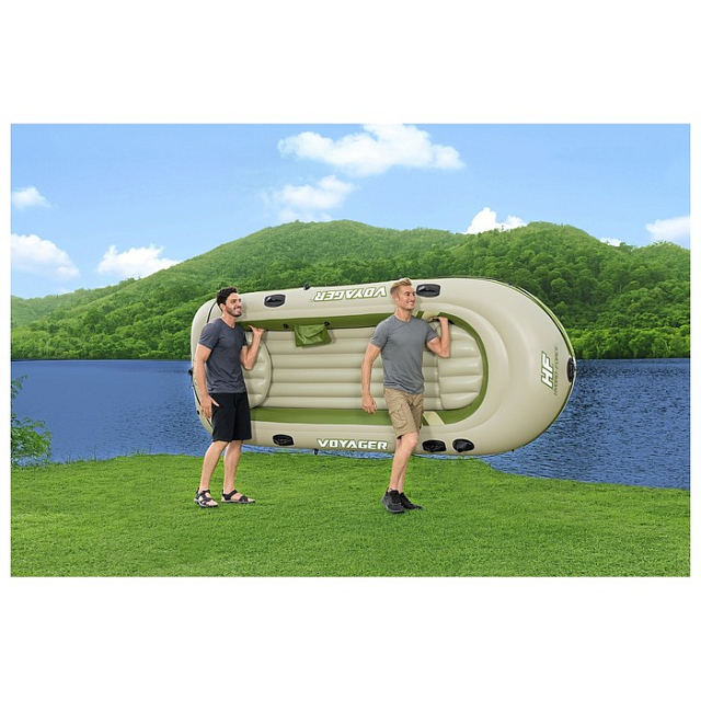 Лодка 4-местная Bestway Voyager X4 350 х 145 для серфинга