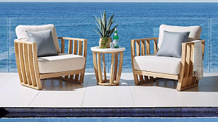 Кофейный комплект из акации Joygarden Woodland, садовая мебель