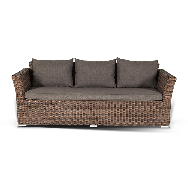 Диван 4SIS Капучино трехместный Цвет: коричневый 