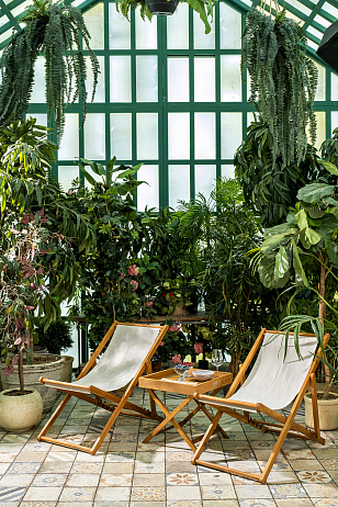 Кресло-шезлонг Joygarden Capri из акации для дачи Кресло-шезлонг Joygarden Capri из акации, садовая мебель