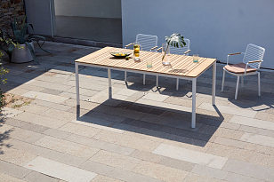 Кресло с подушкой Tagliamento Armona Цвет: белый, терракотовый, садовая мебель